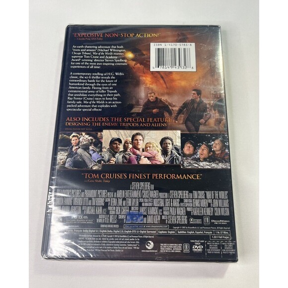 War of the Worlds DVD 2005 Tom Cruise Factory Sealed New - Picture 2 of 7